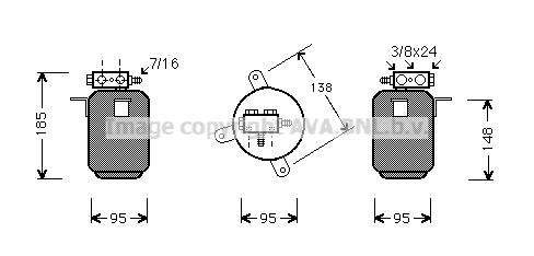 AVA QUALITY COOLING Осушитель, кондиционер BWD028